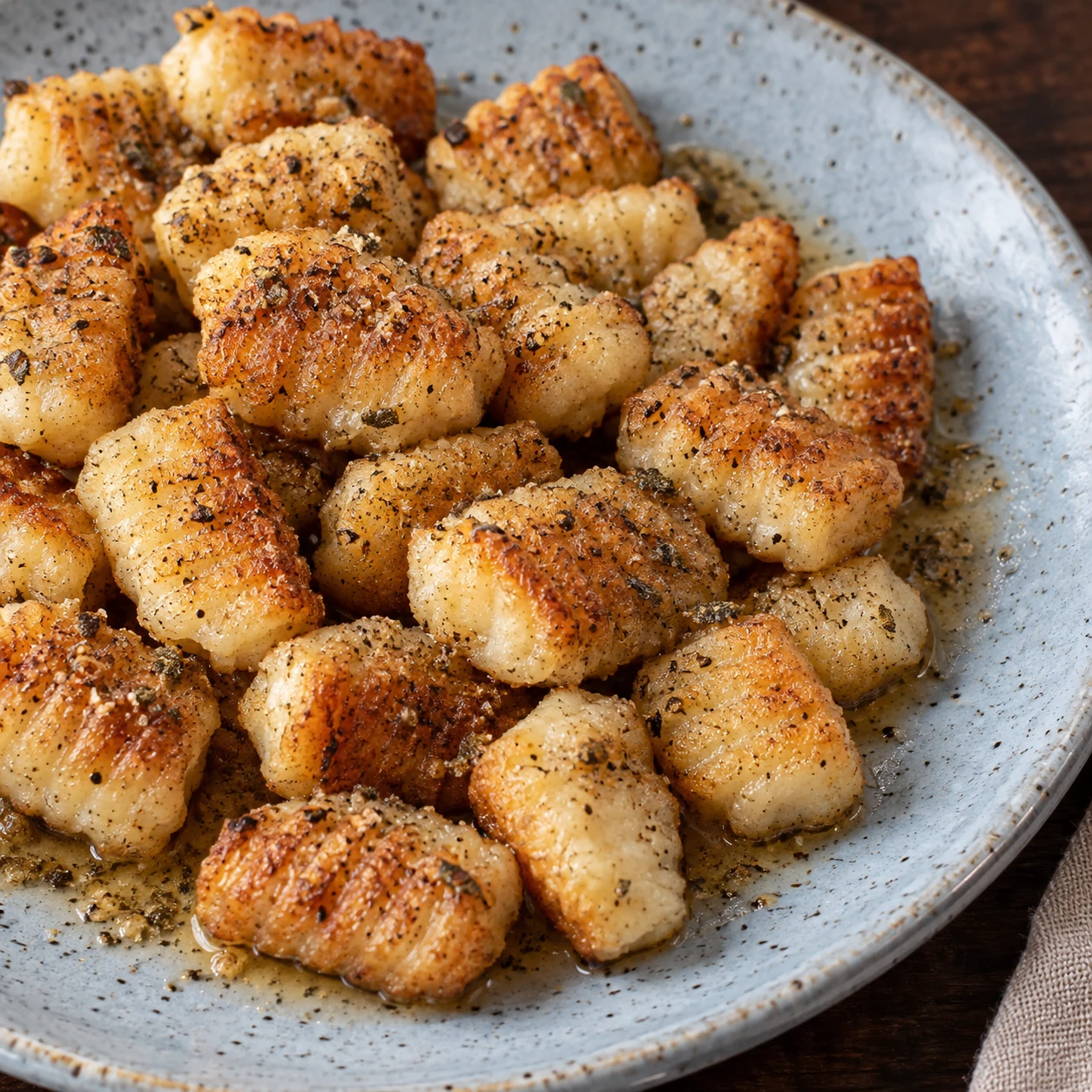Air-Fryer Cauliflower Gnocchi with Sage Butter