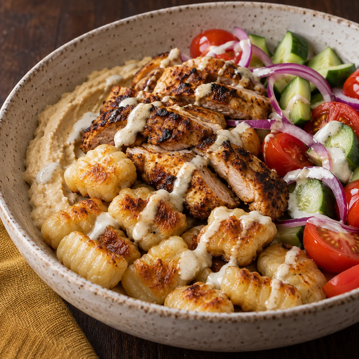 Chicken Shawarma Gnocchi Bowls