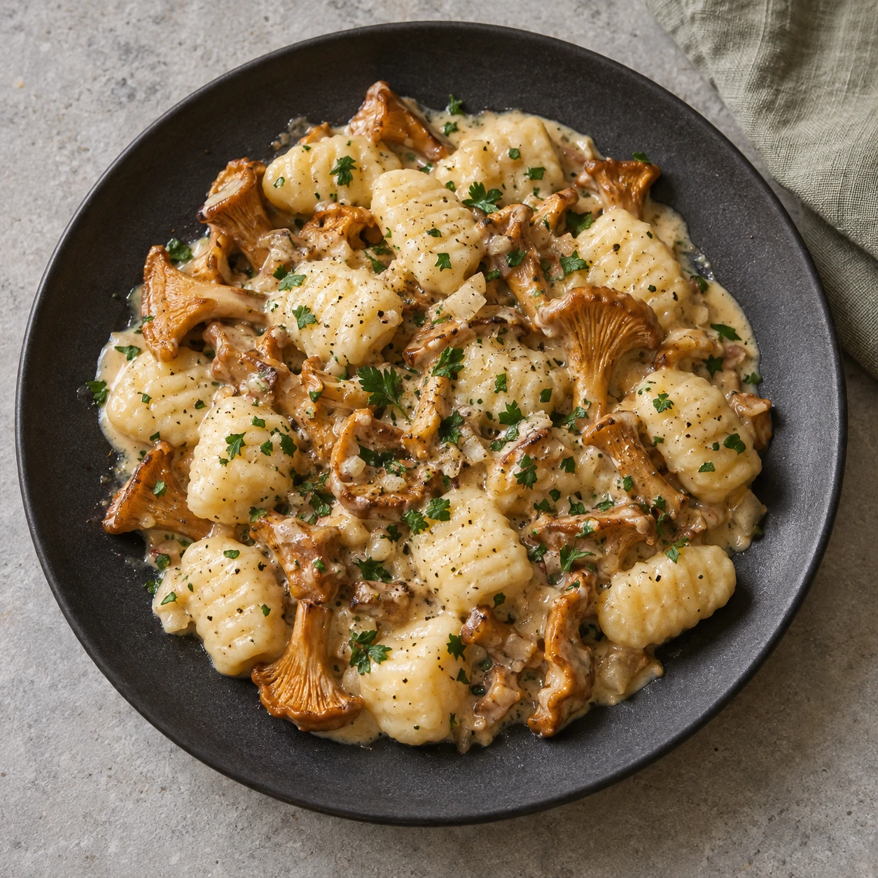 Creamy Chanterelle Gnocchi
