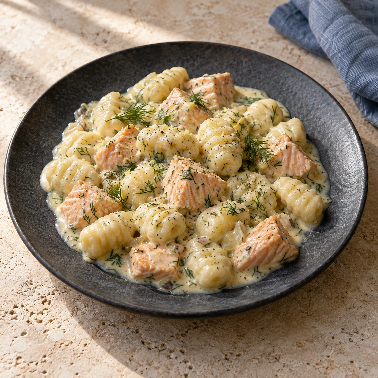 Creamy Salmon Gnocchi