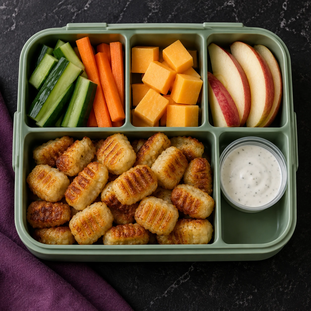 Crispy Gnocchi Lunchbox with Ranch