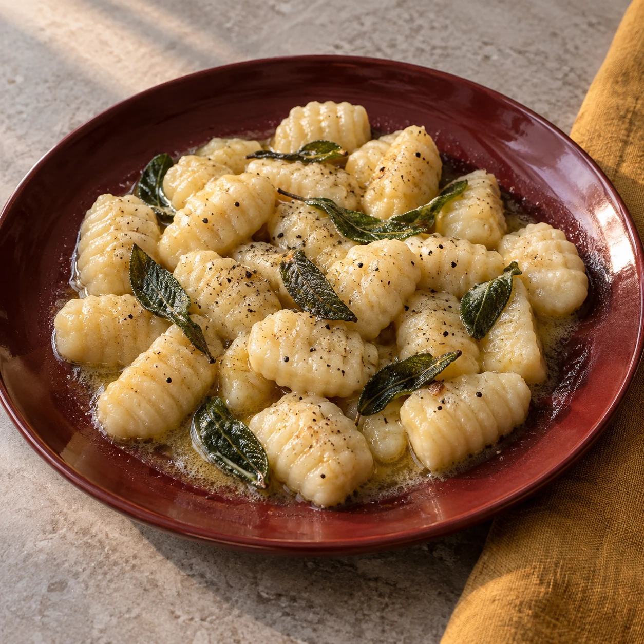 Gluten-Free Potato Gnocchi with Sage Butter