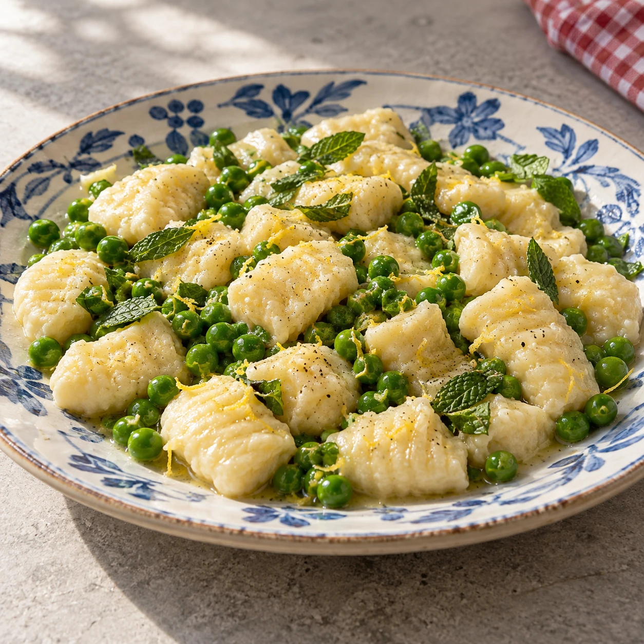 Gluten-Free Ricotta Gnocchi with Lemon and Peas