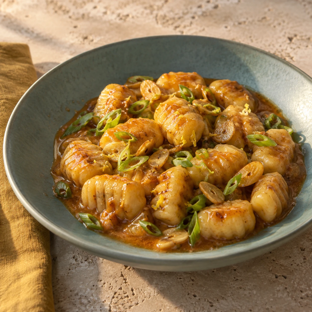 Gnocchi with Lemon, Miso, and Gochujang Brown Butter