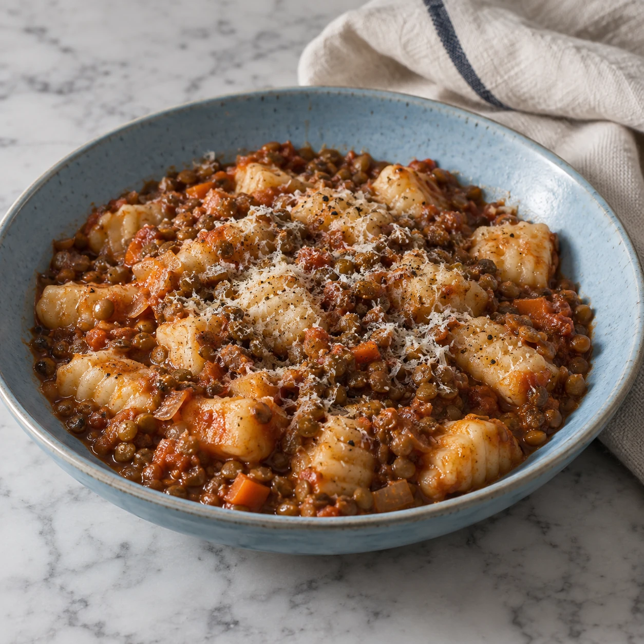 Gnocchi with Lentil Ragu