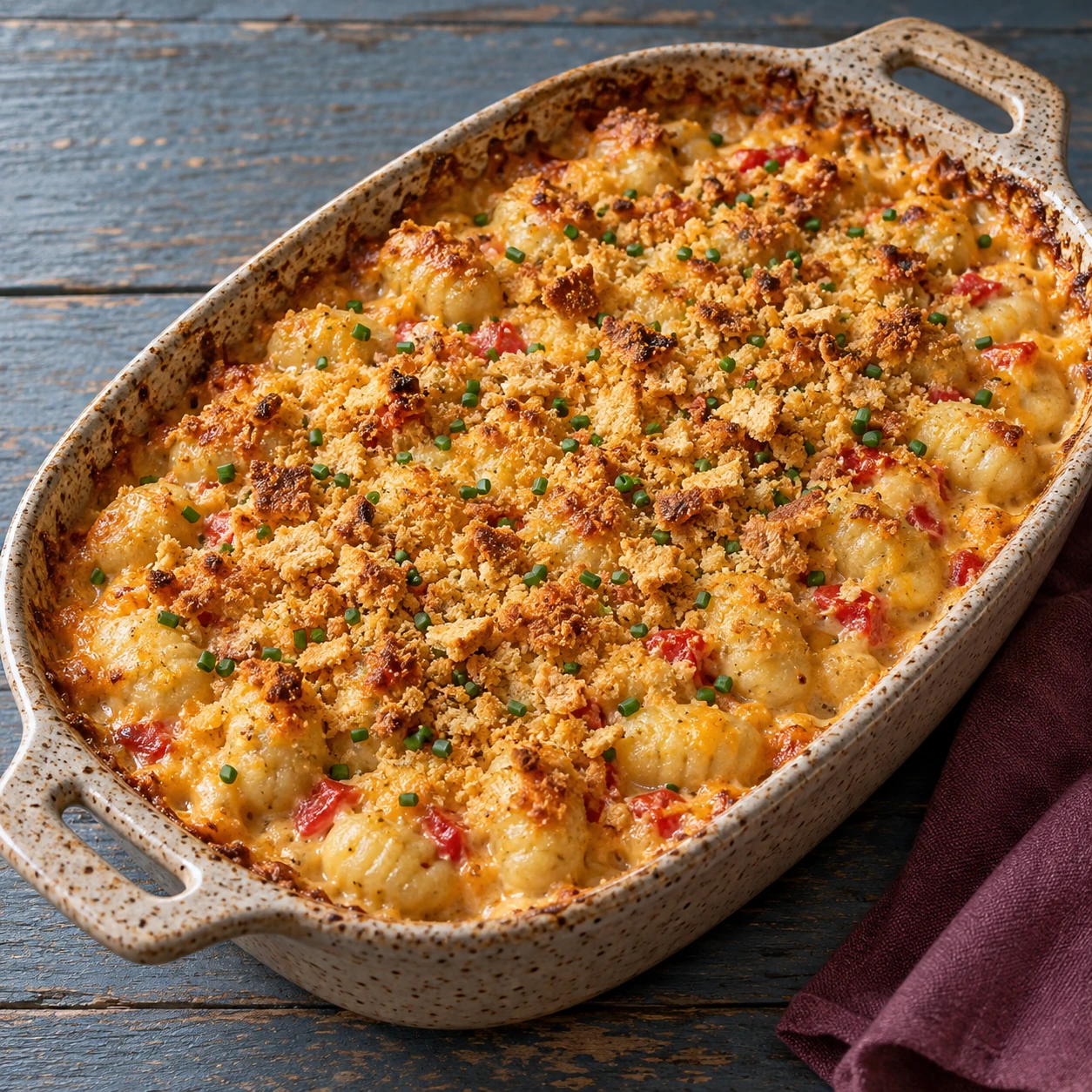 Pimento Cheese Gnocchi Bake