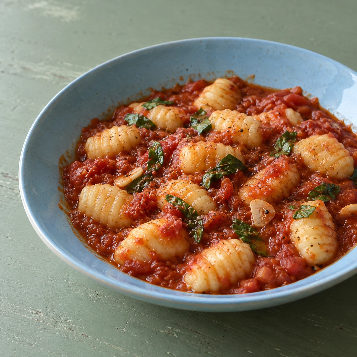 Potato Gnocchi with Tomato Sauce