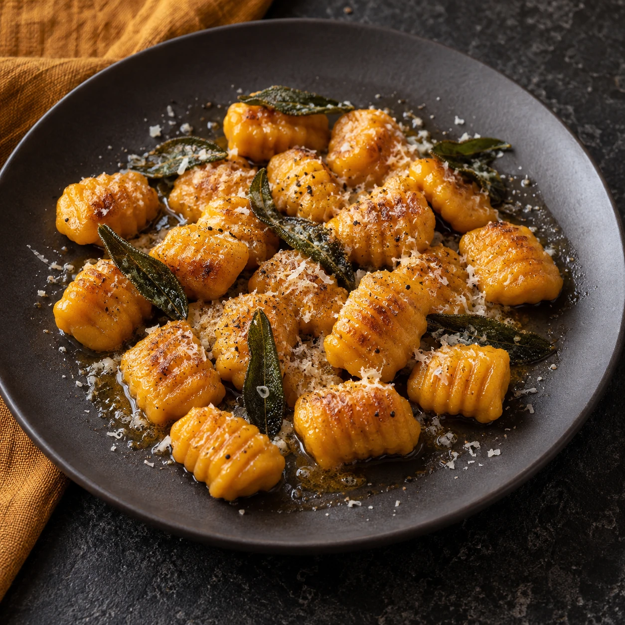 Pumpkin Gnocchi with Sage Butter