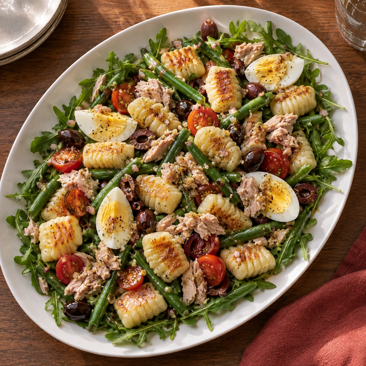 Warm Gnocchi Nicoise Salad