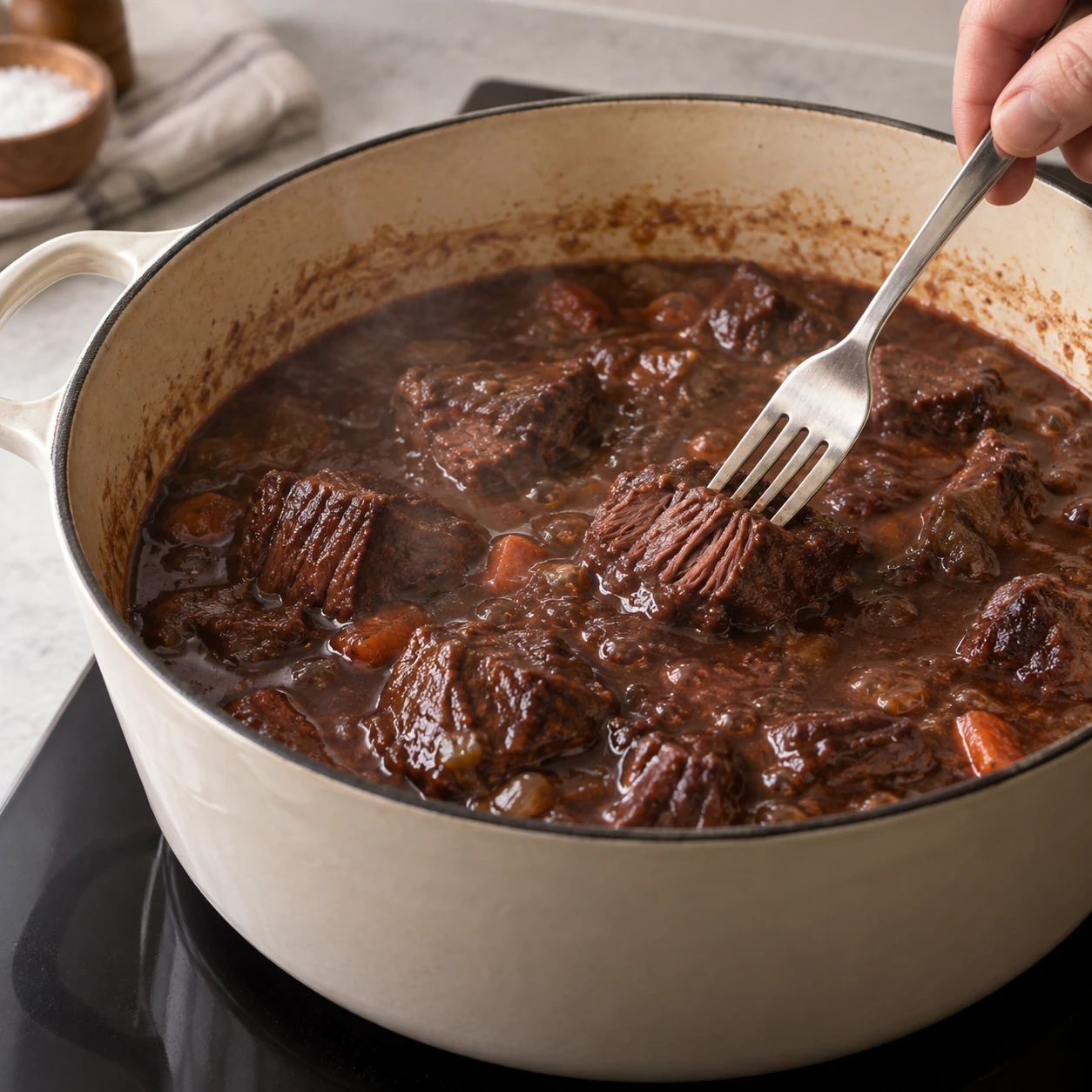 Braise until spoon-tender