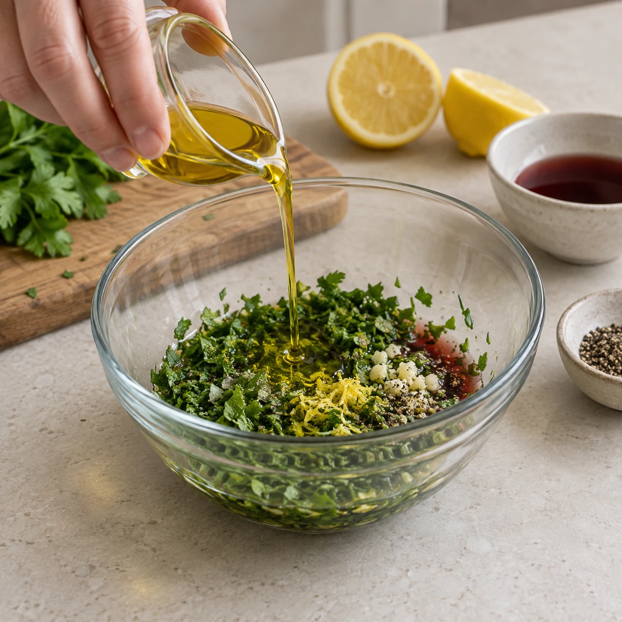 Make the chimichurri