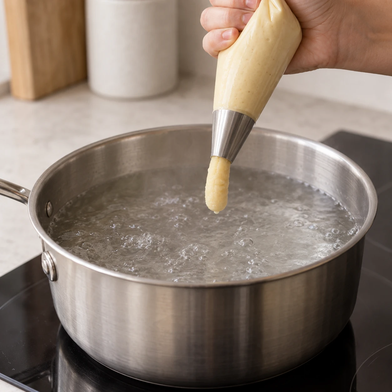 Pipe the Parisian gnocchi