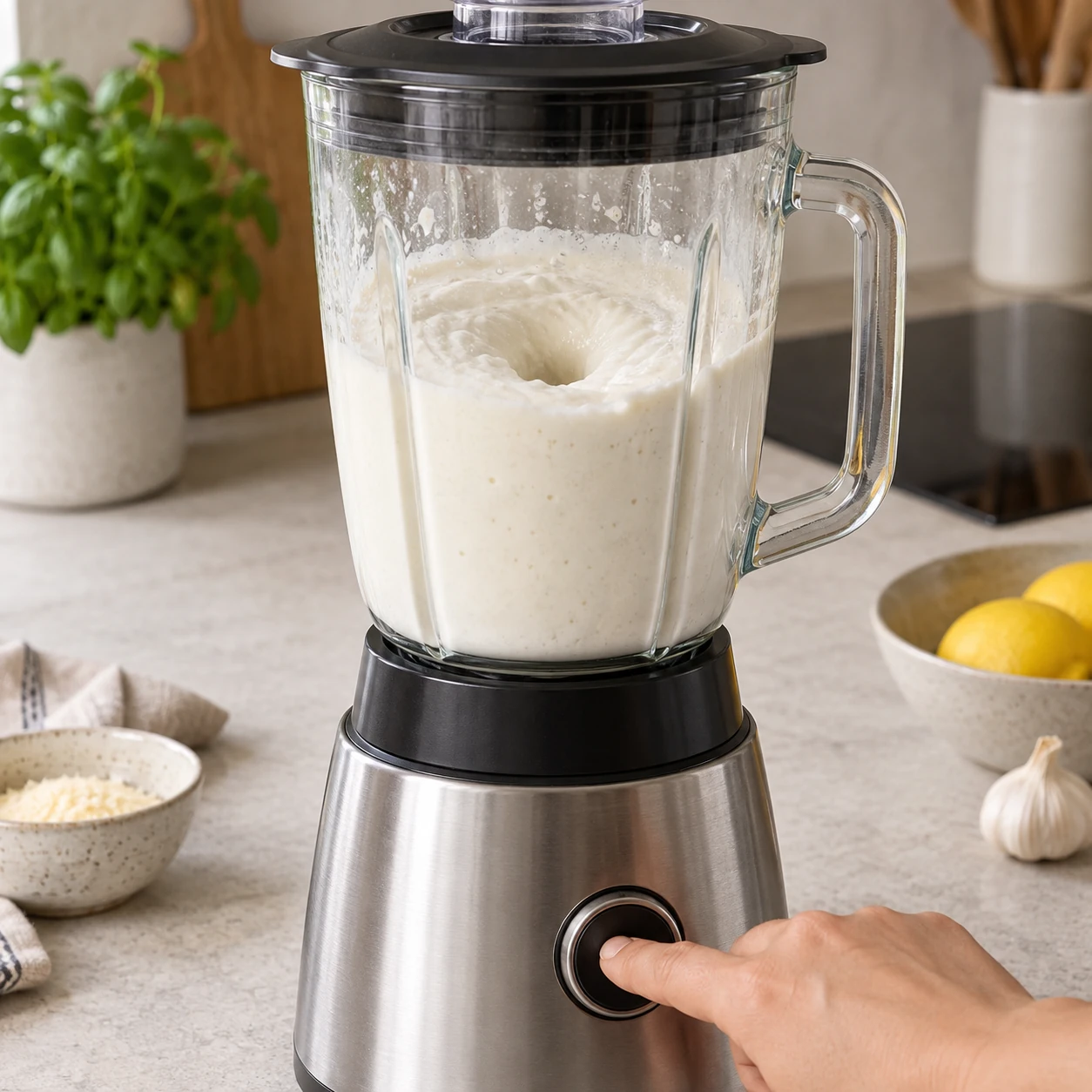 Blend the cottage cheese sauce