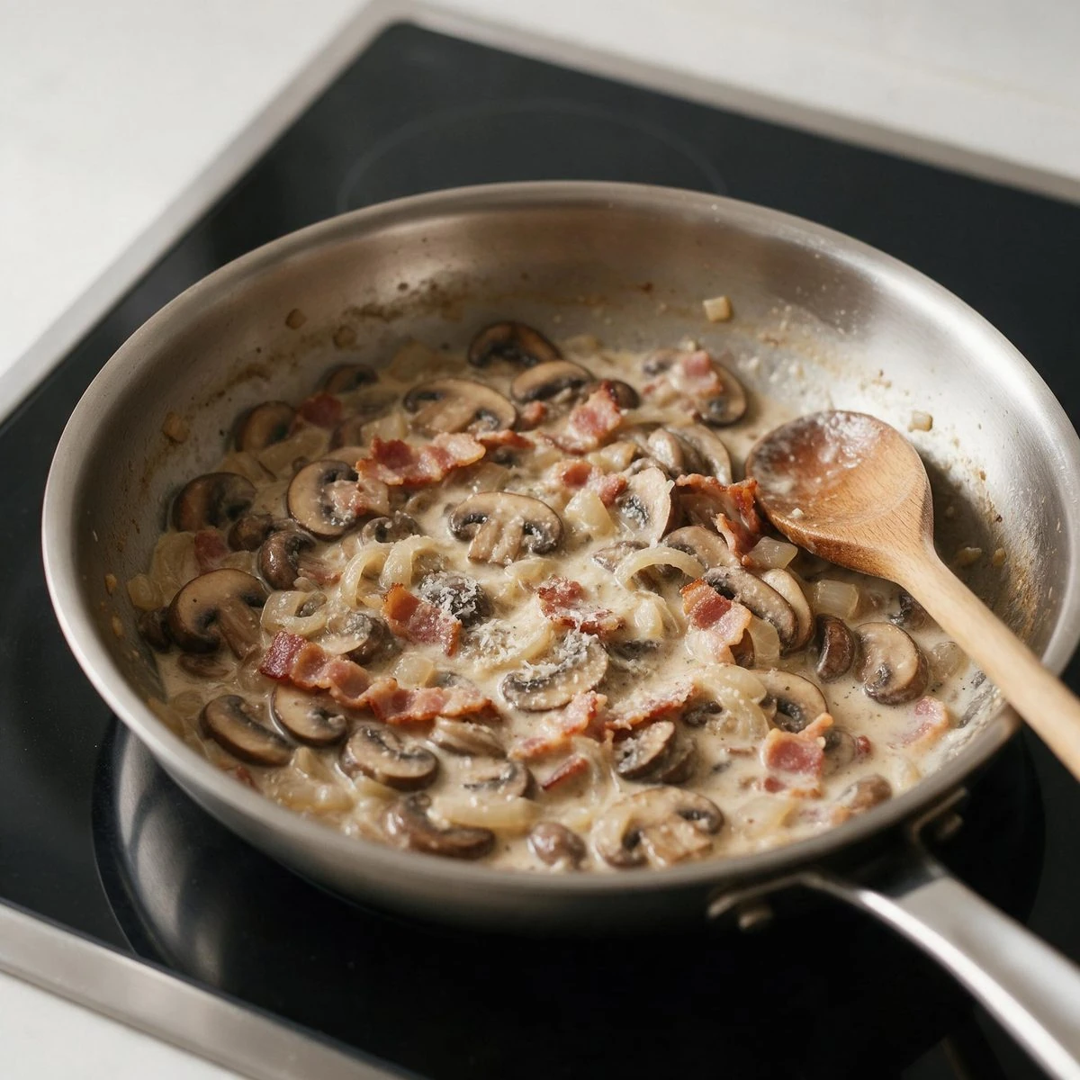 Make the cream sauce