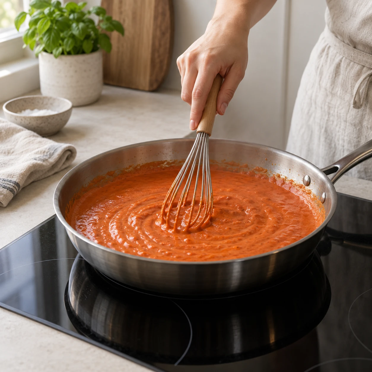 Make the gochujang cream