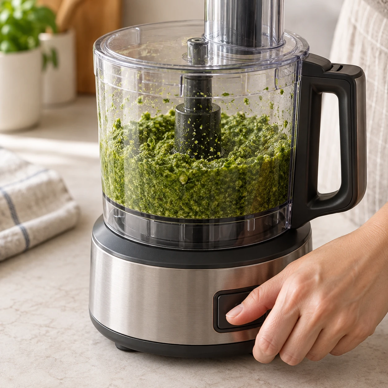 Make the green pesto