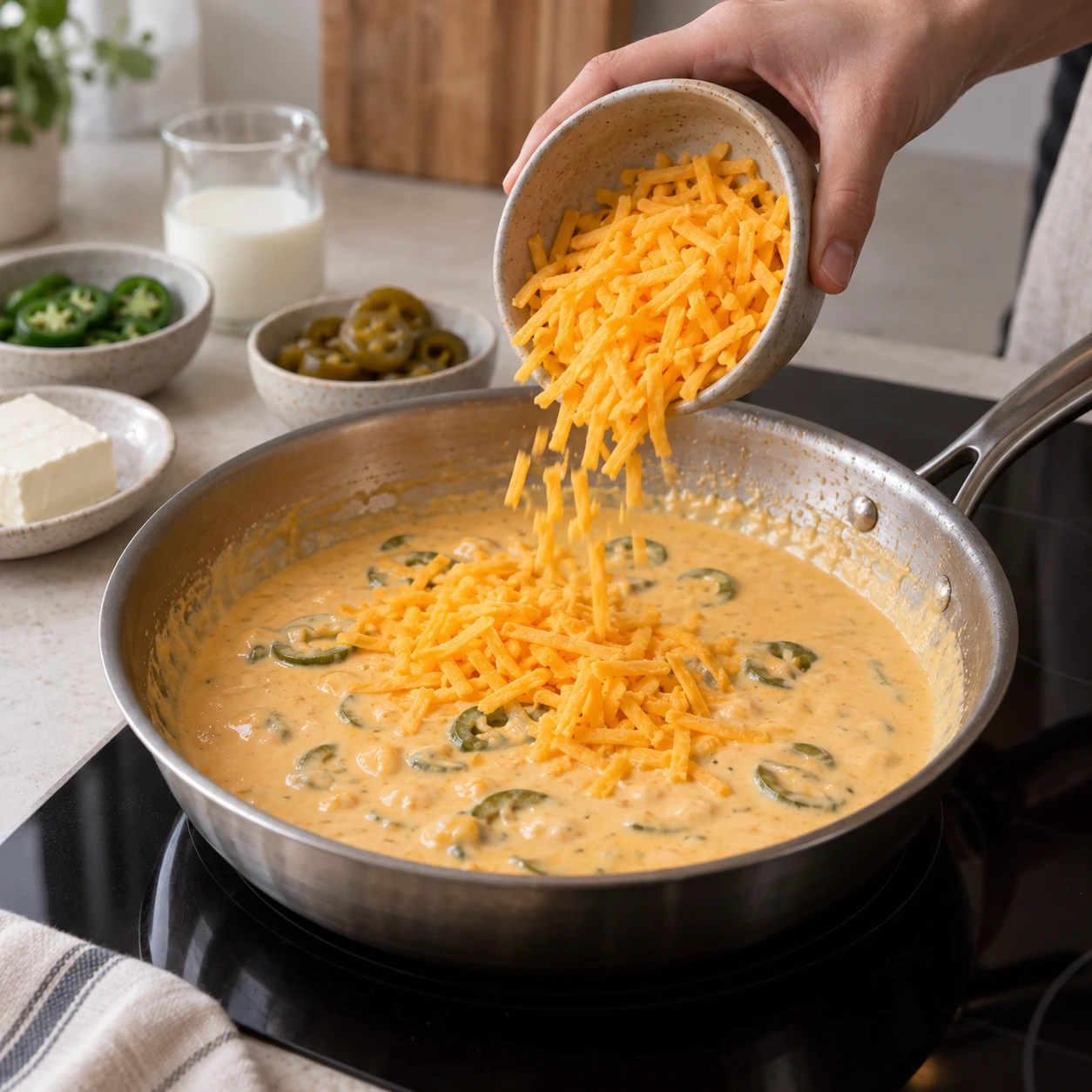 Build the popper sauce