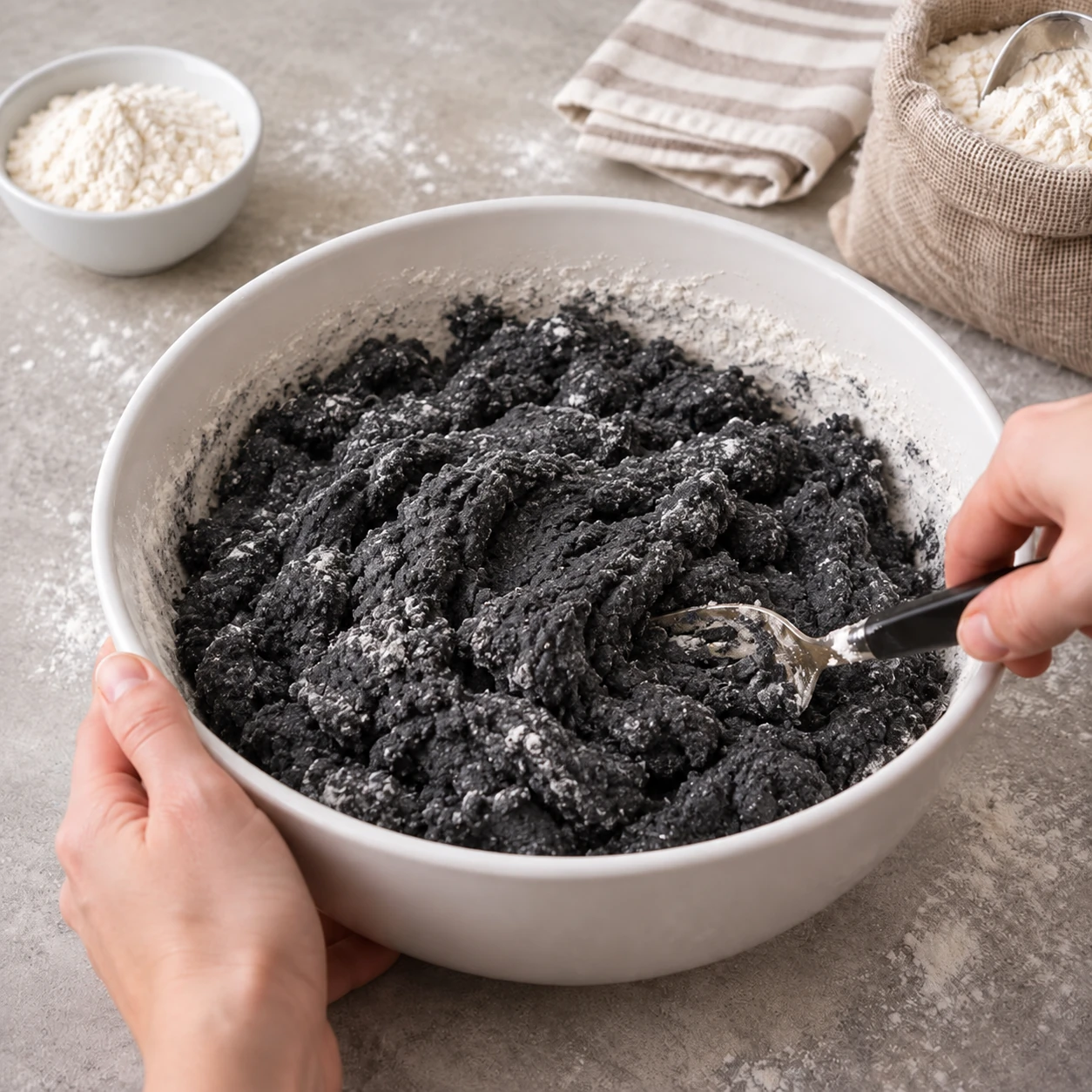 Mix the dough