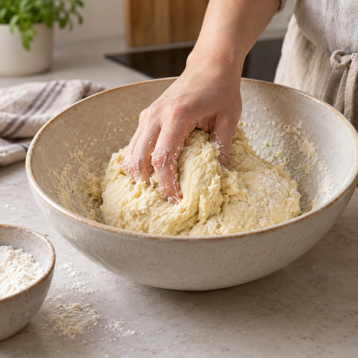 Mix the dough