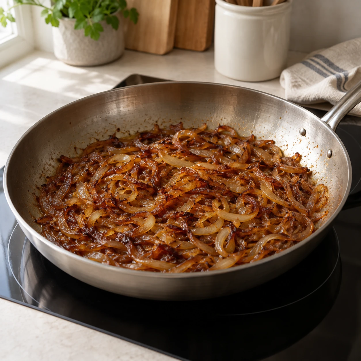 Caramelize the onions