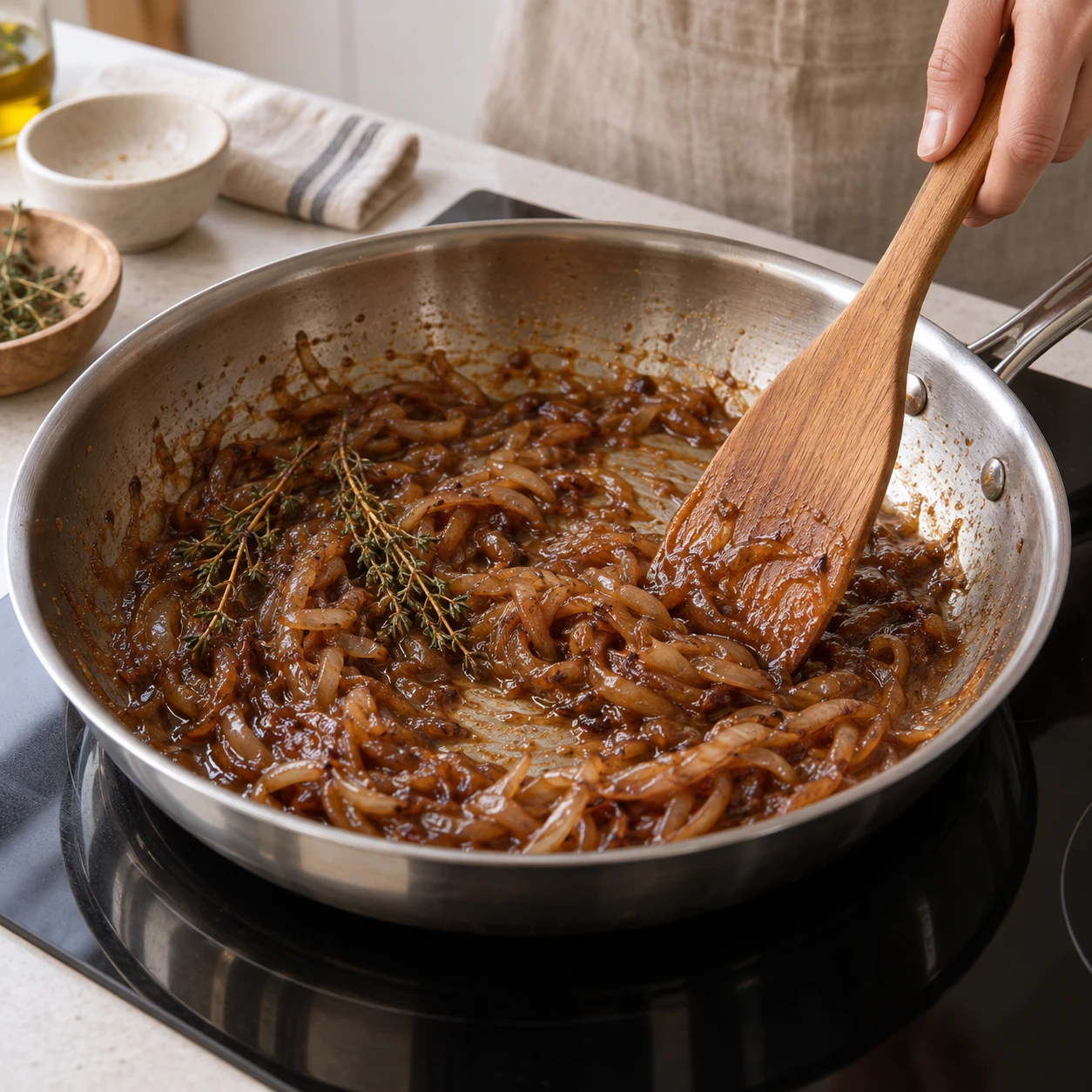 Concentrate the onion juices