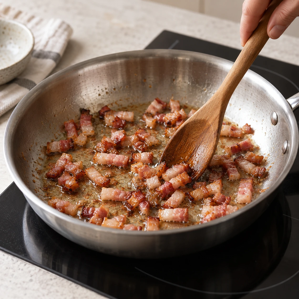 Render the pancetta