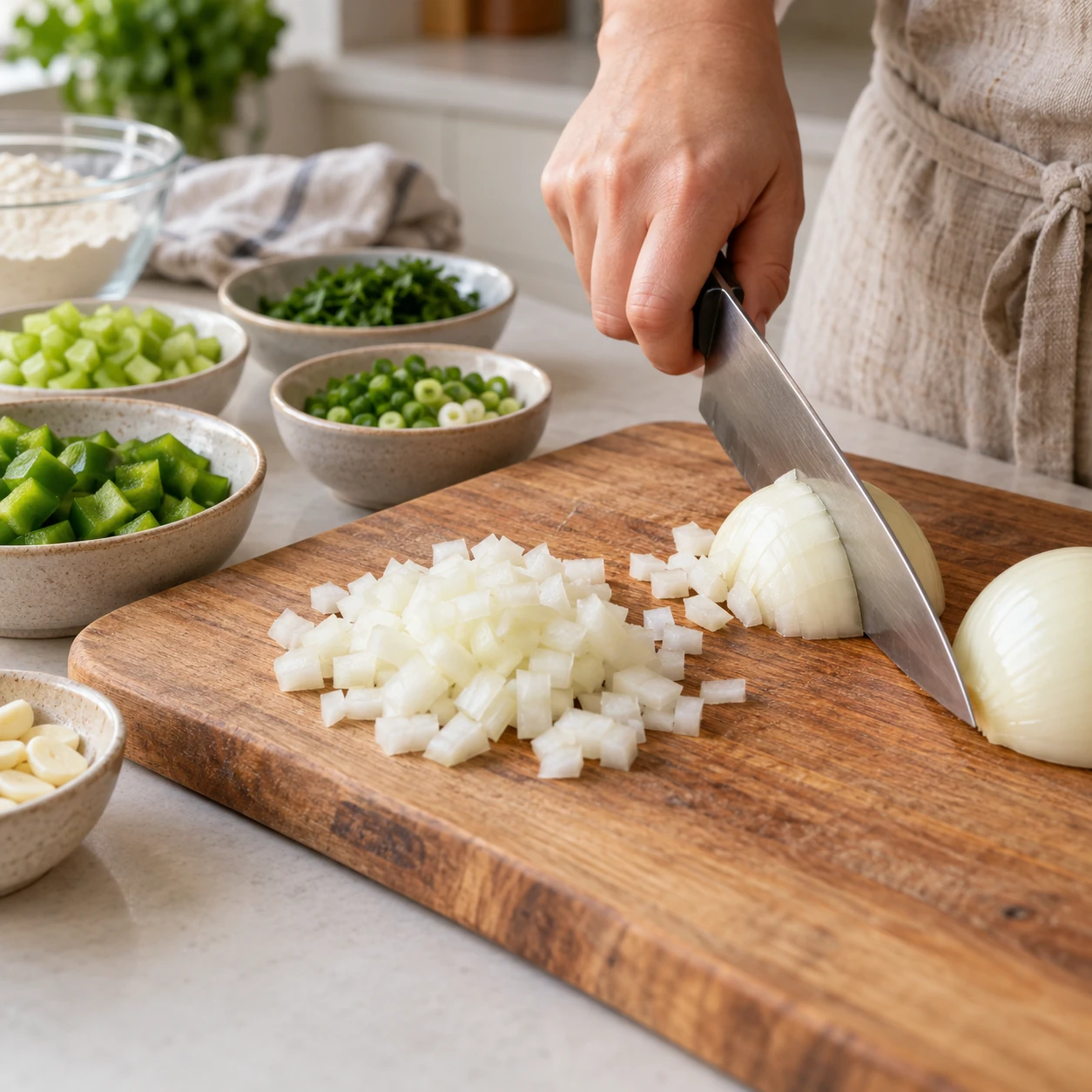 Prepare the soup ingredients