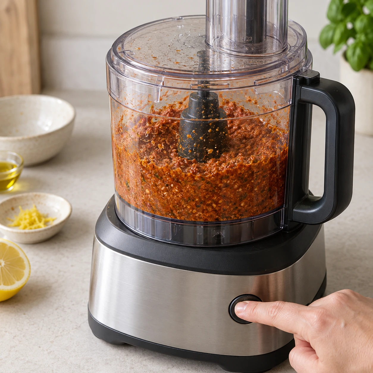 Make the red pesto