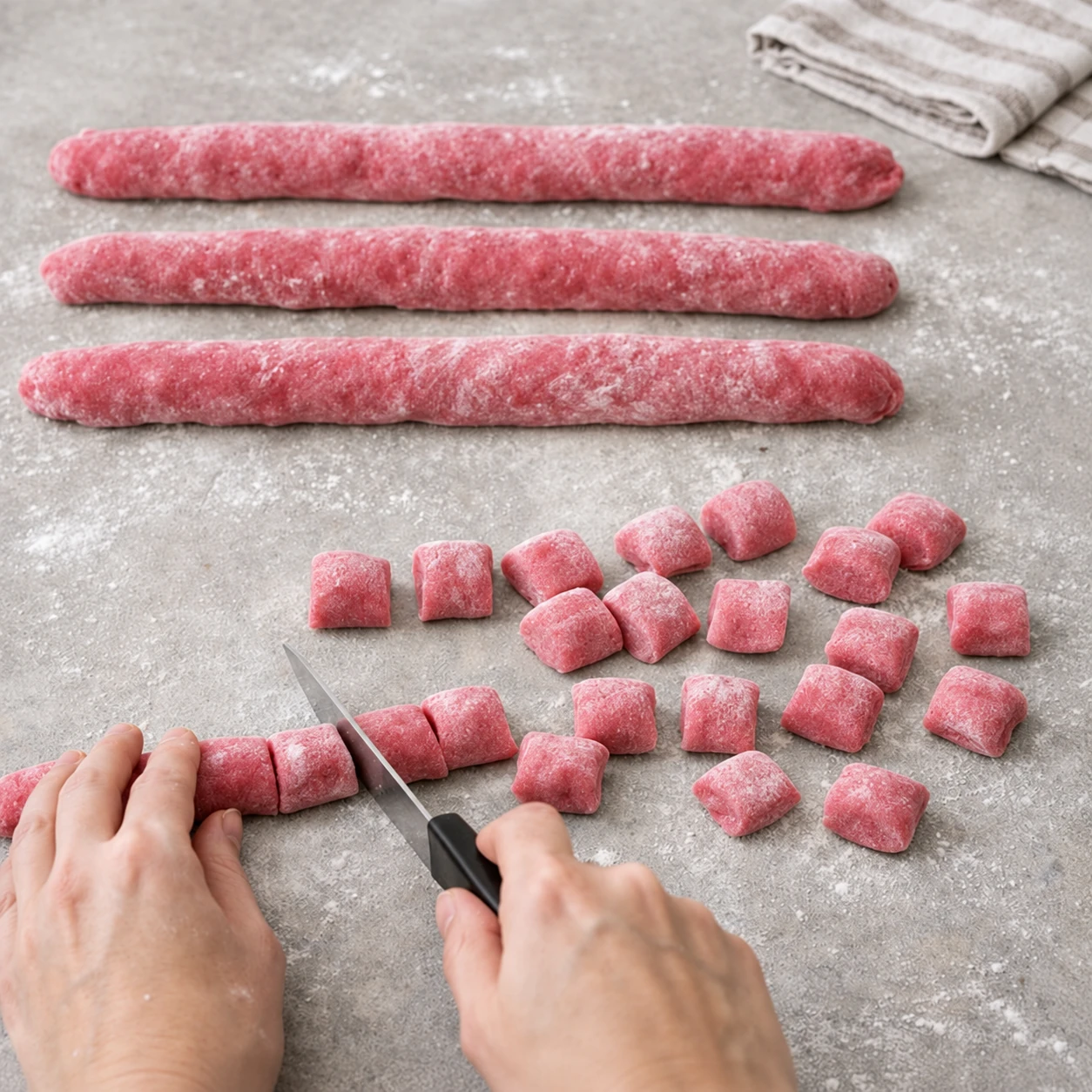 Roll and cut the dough