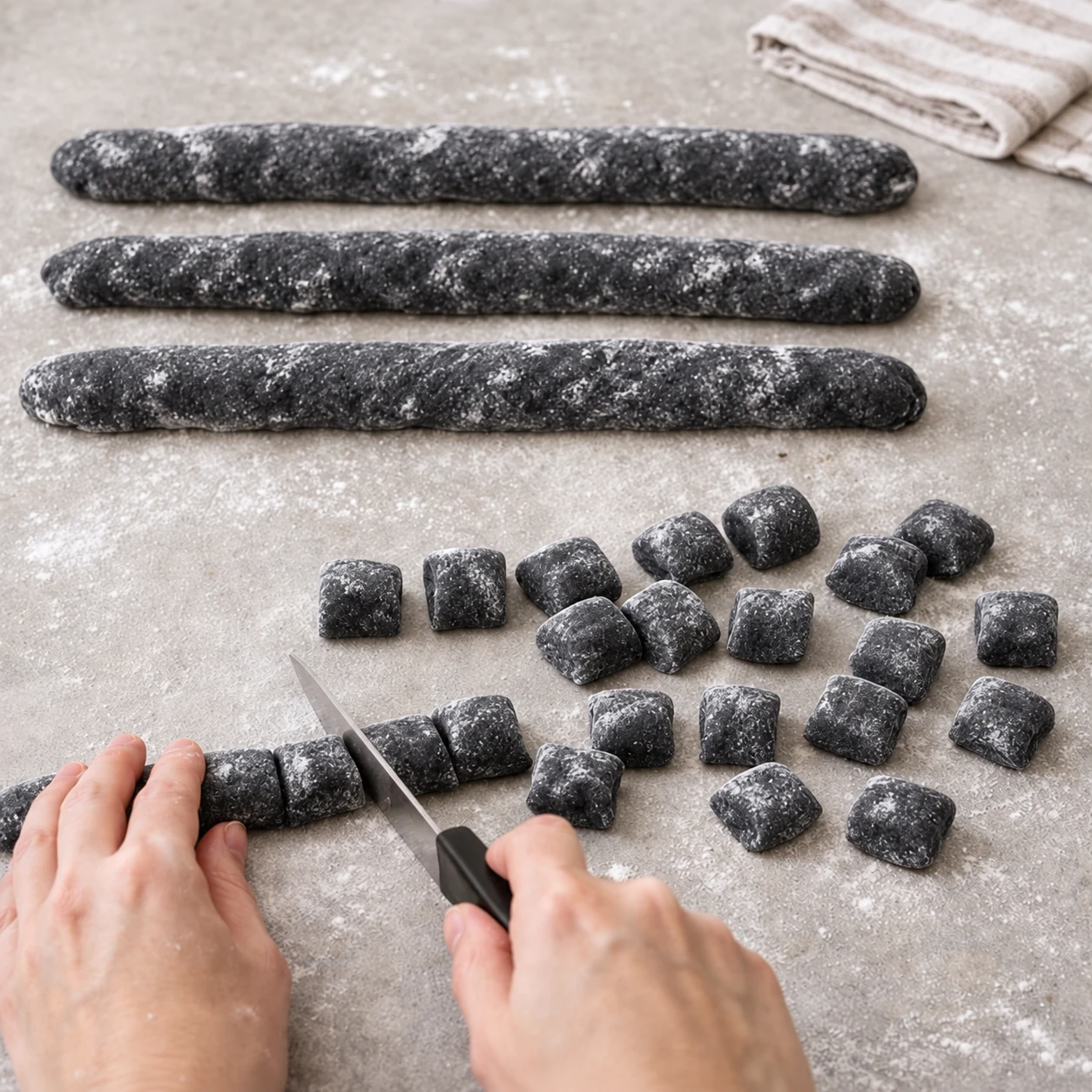 Roll and cut the dough