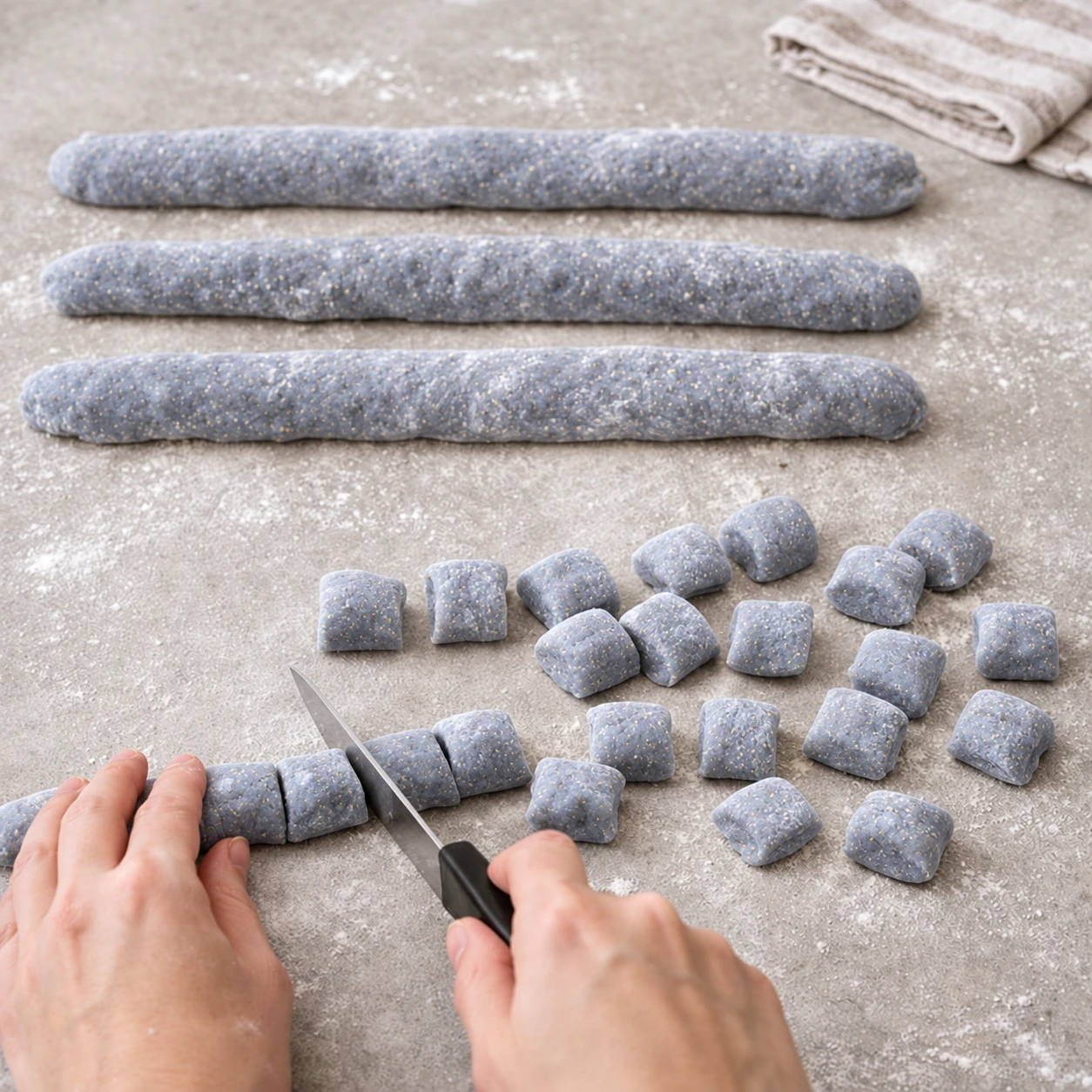 Roll and cut the dough