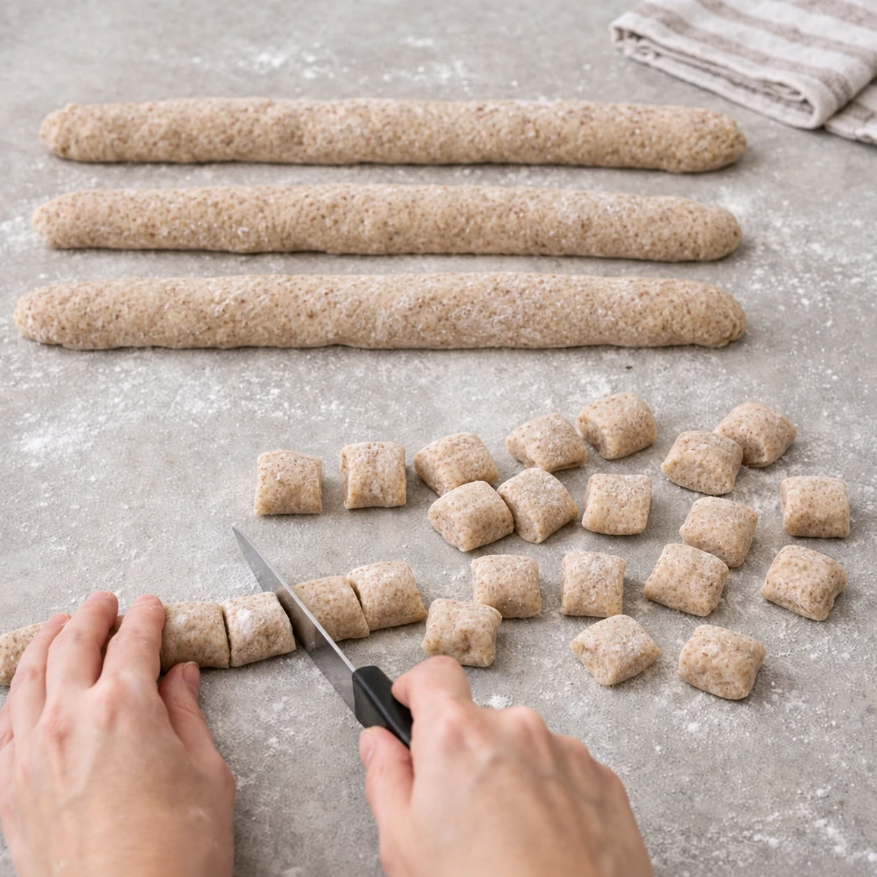 Roll and cut the dough