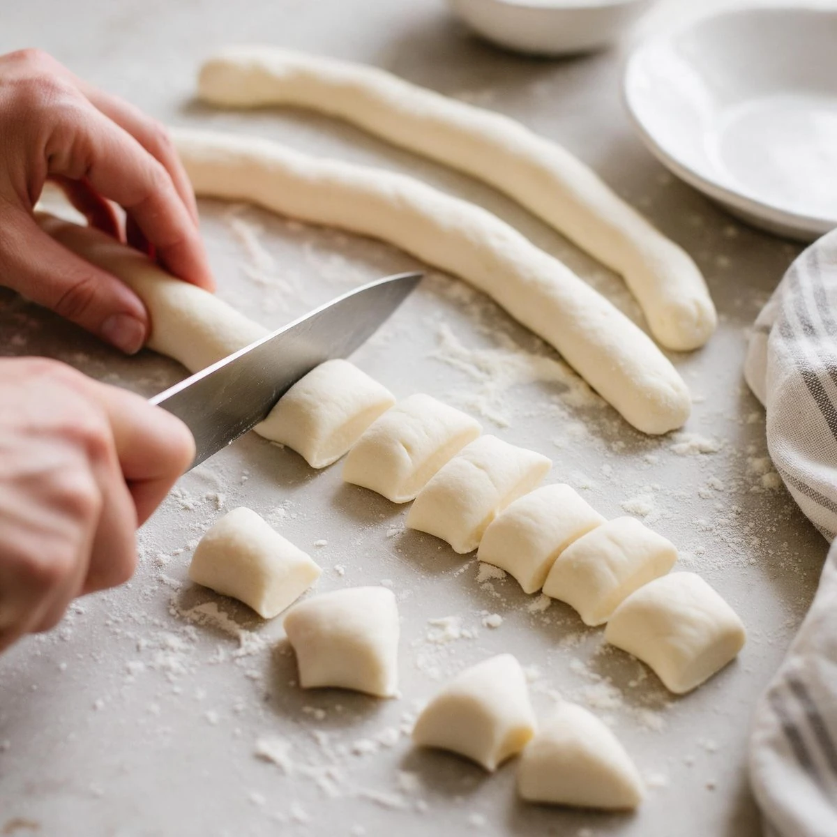 Roll and cut the dough