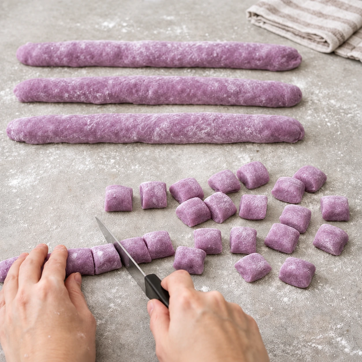 Roll and cut the dough