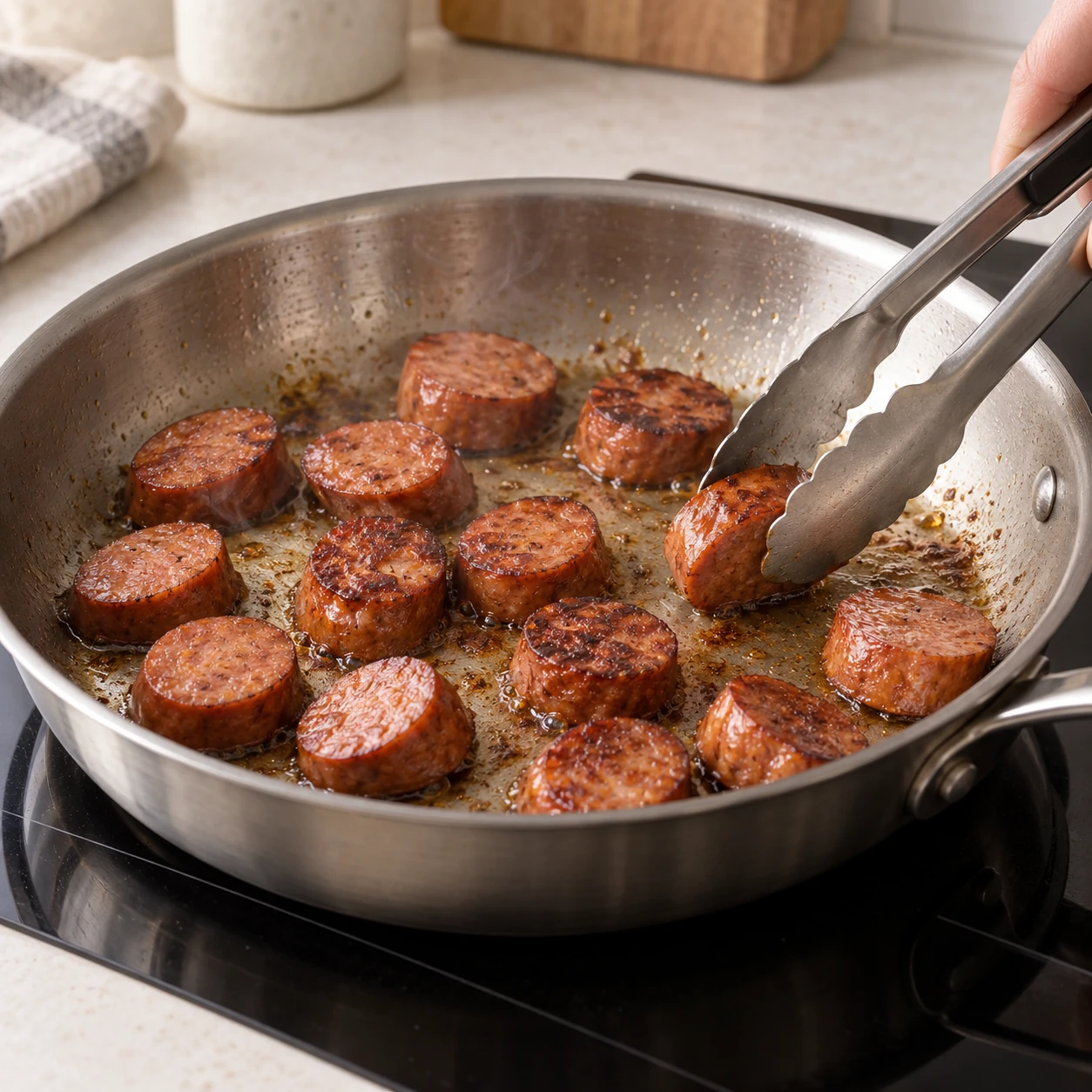 Brown the sausage