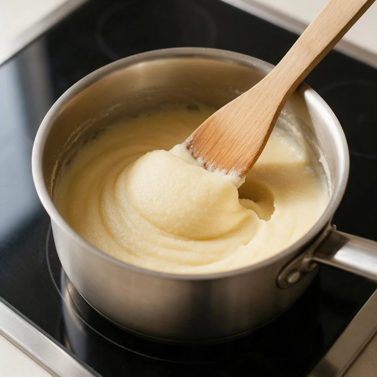 Cook the semolina base