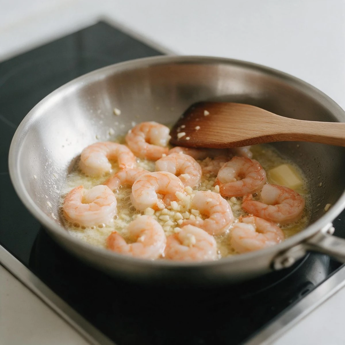 Cook the shrimp