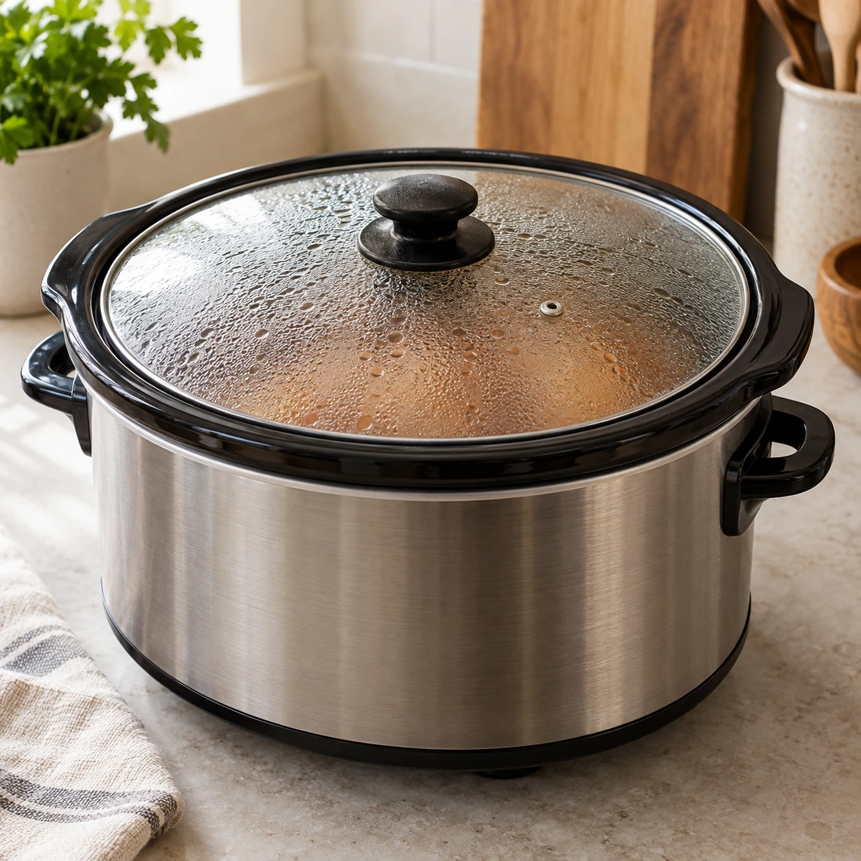 Slow-cook the soup base