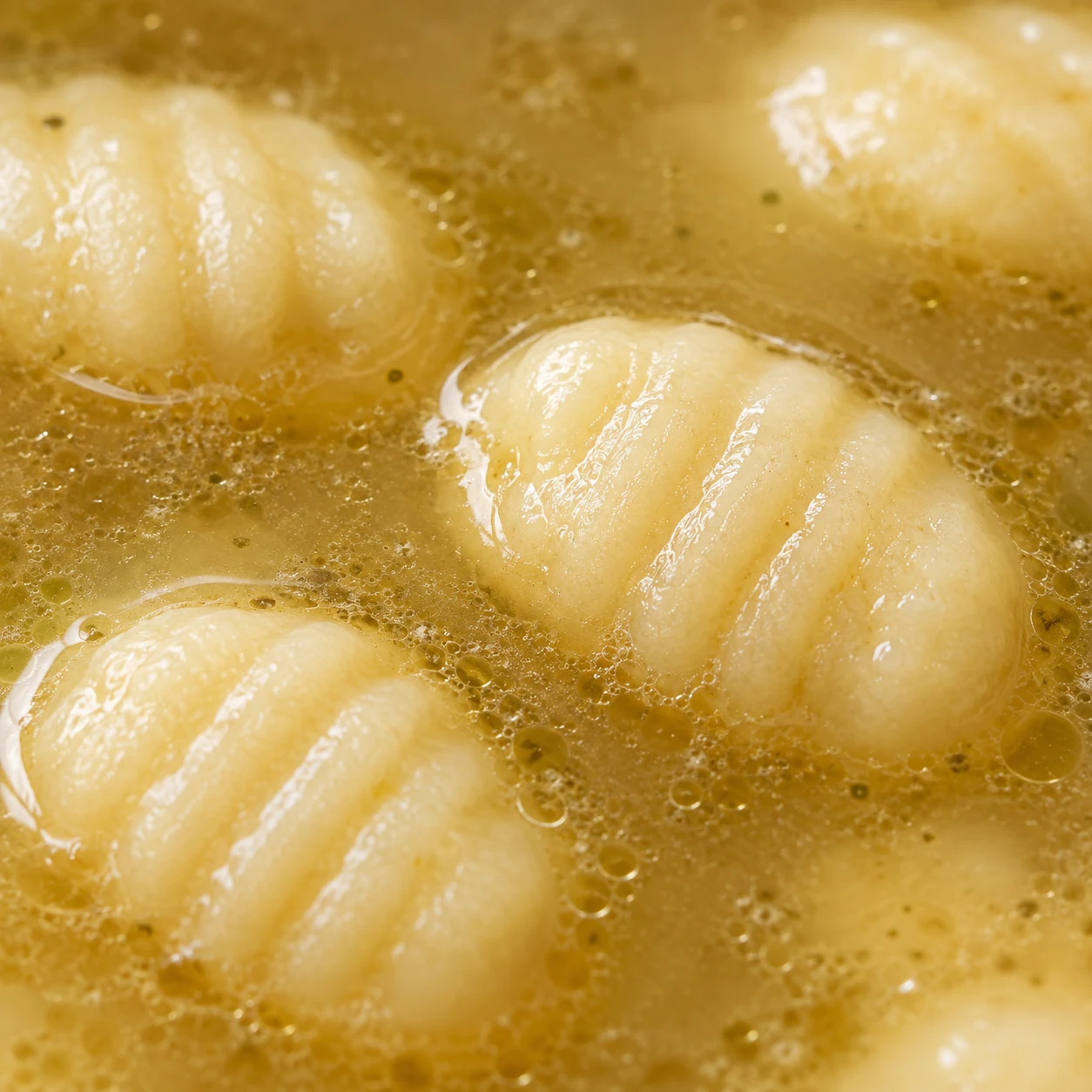 Cook the gnocchi in the soup