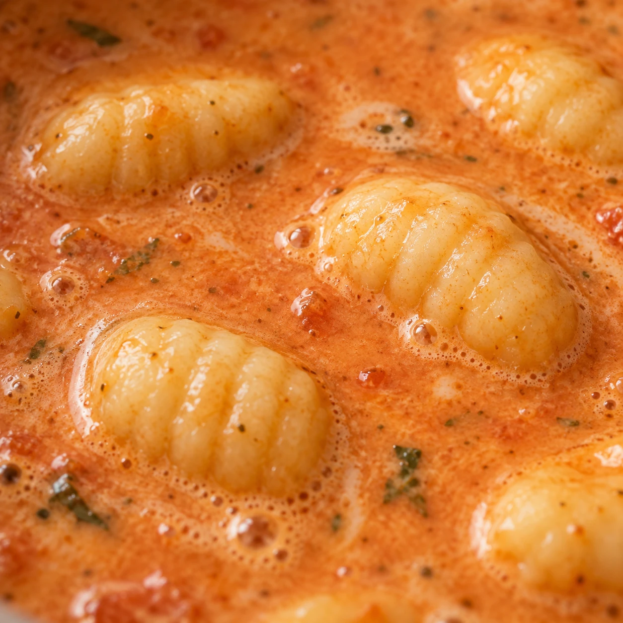 Cook the gnocchi in the soup