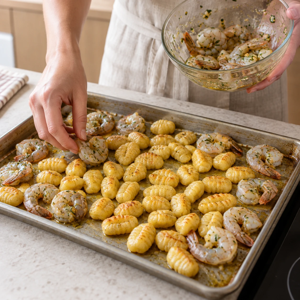 Add shrimp at the finish