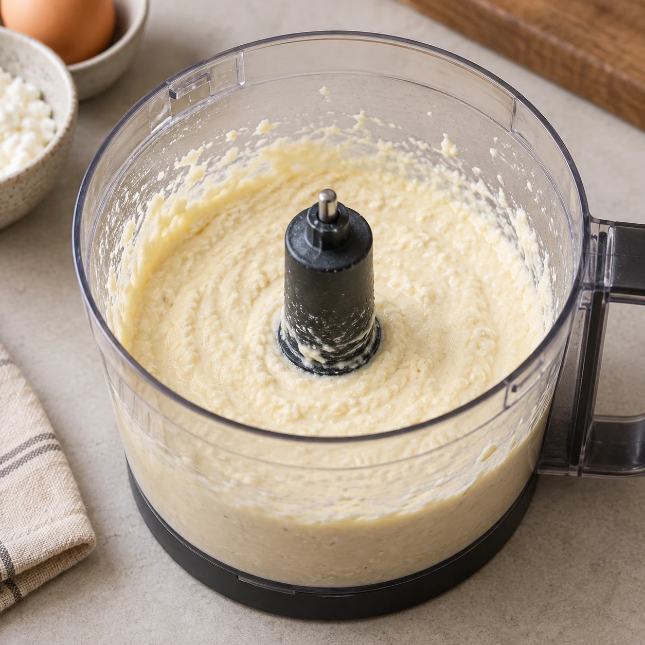 Blend the cheese base