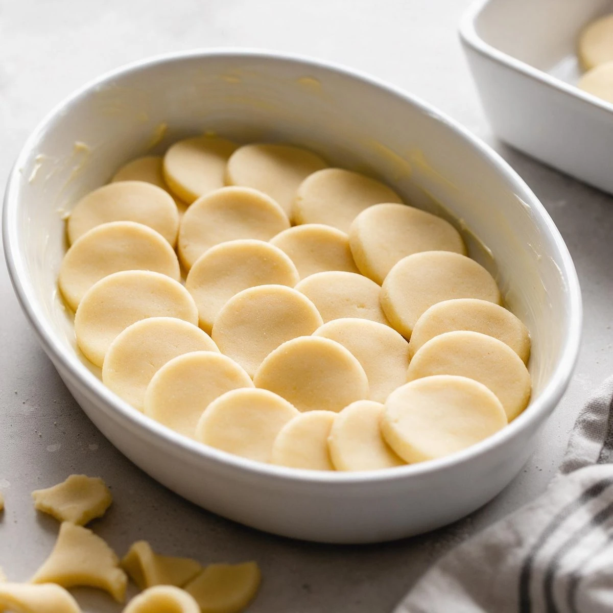 Butter and cheese the rounds