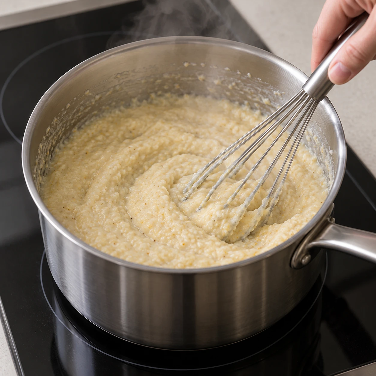 Cook and cool the grits