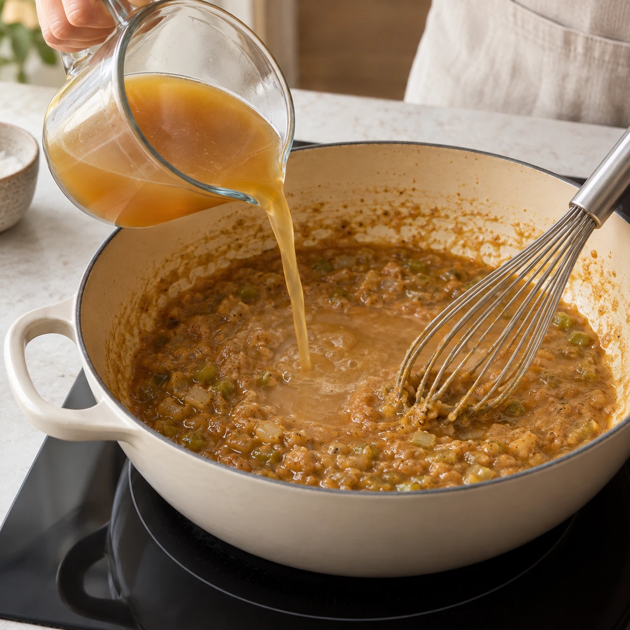 Build the etouffee sauce