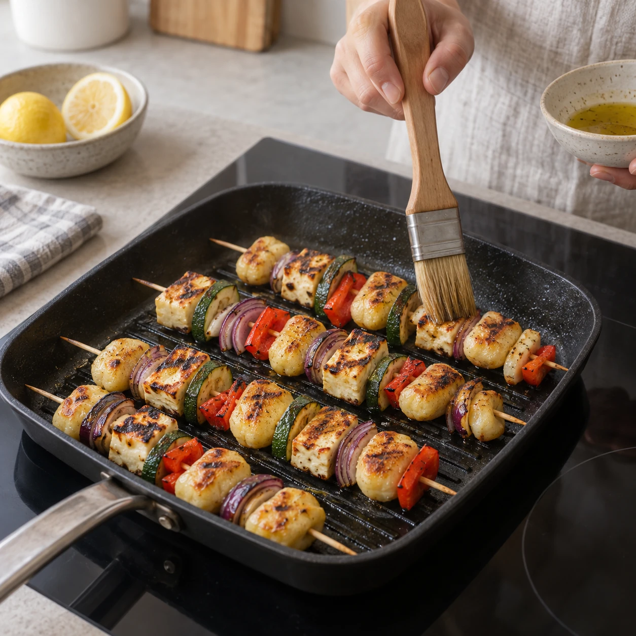 Grill the skewers