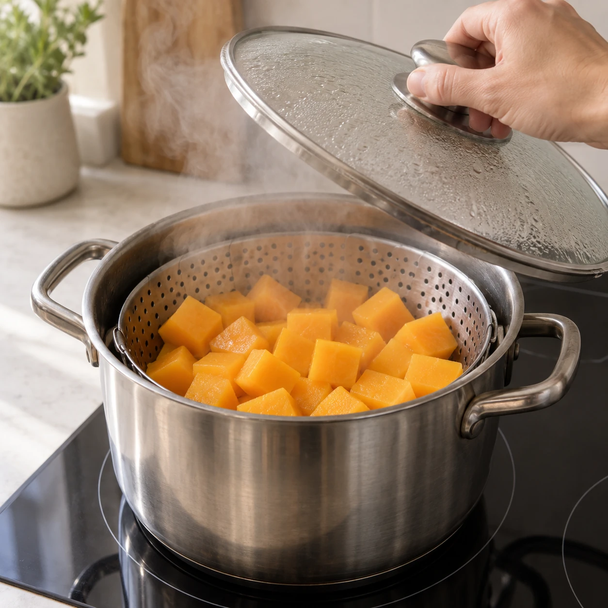 Steam the vegetables