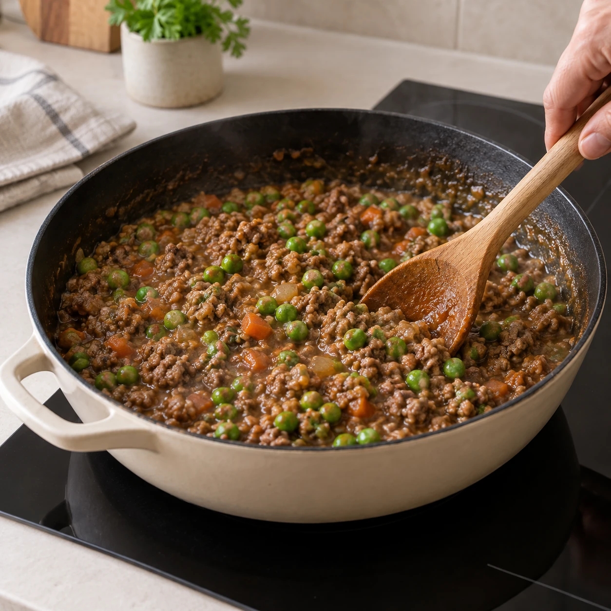 Simmer the gravy