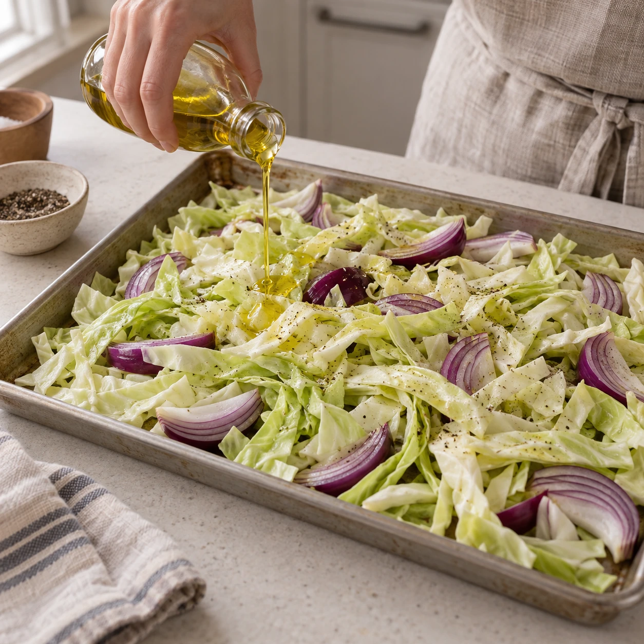 Start the cabbage