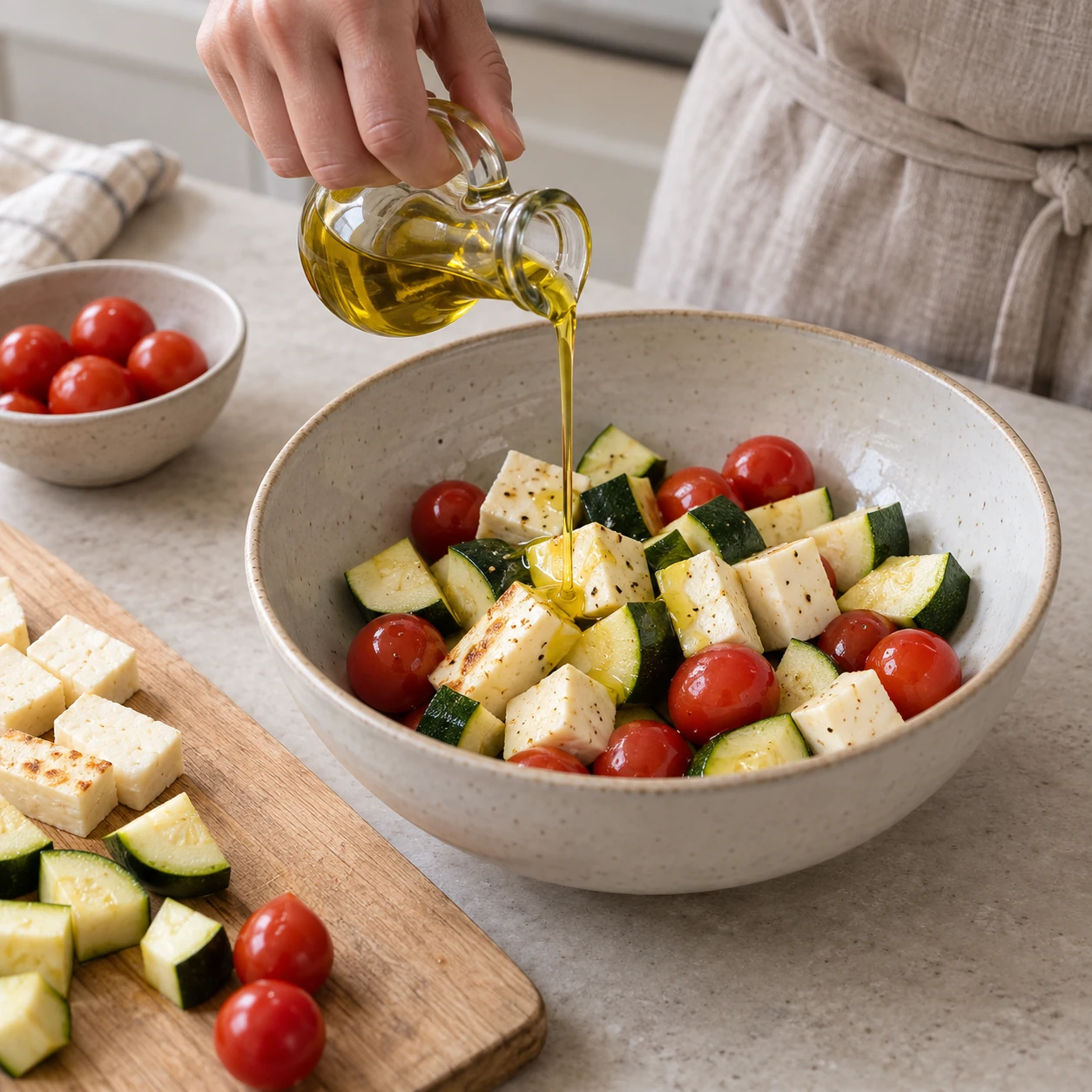 Prepare the skewer ingredients